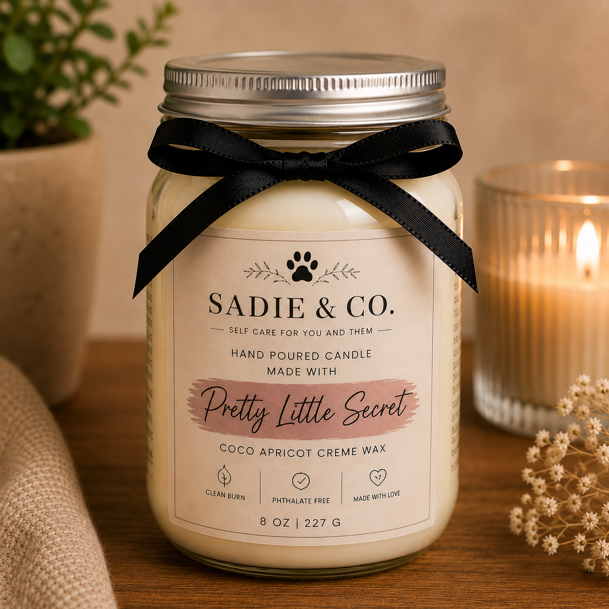 16oz Mason Jar Candle