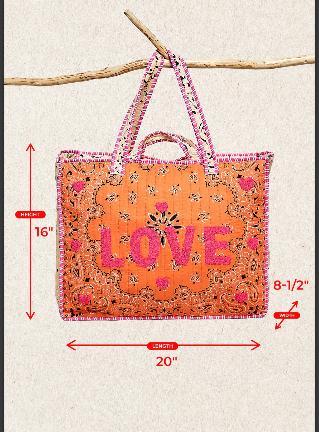 Quilted Tote Bag