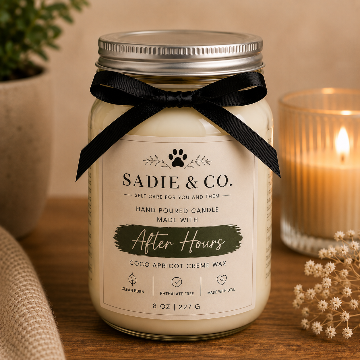 16oz Mason Jar Candle