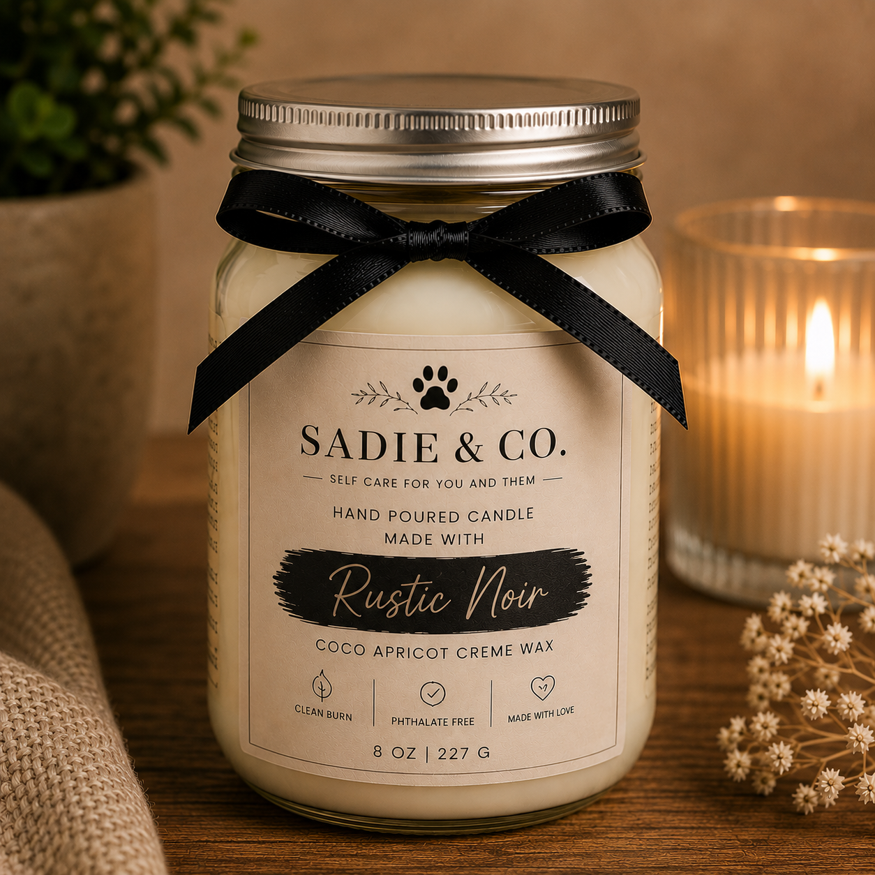 16oz Mason Jar Candle