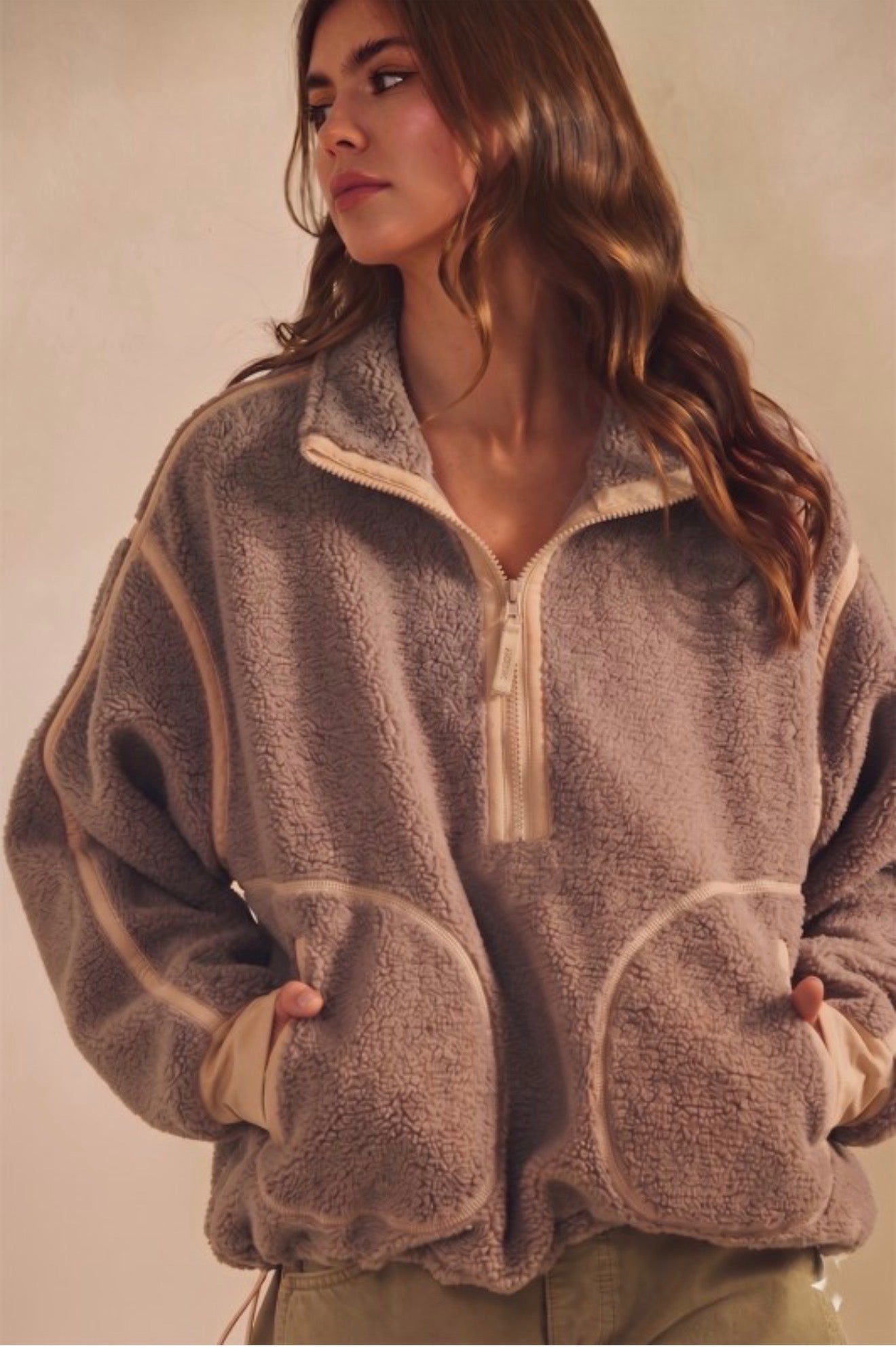 Cozy Feece Quarter-Zip Pullover
