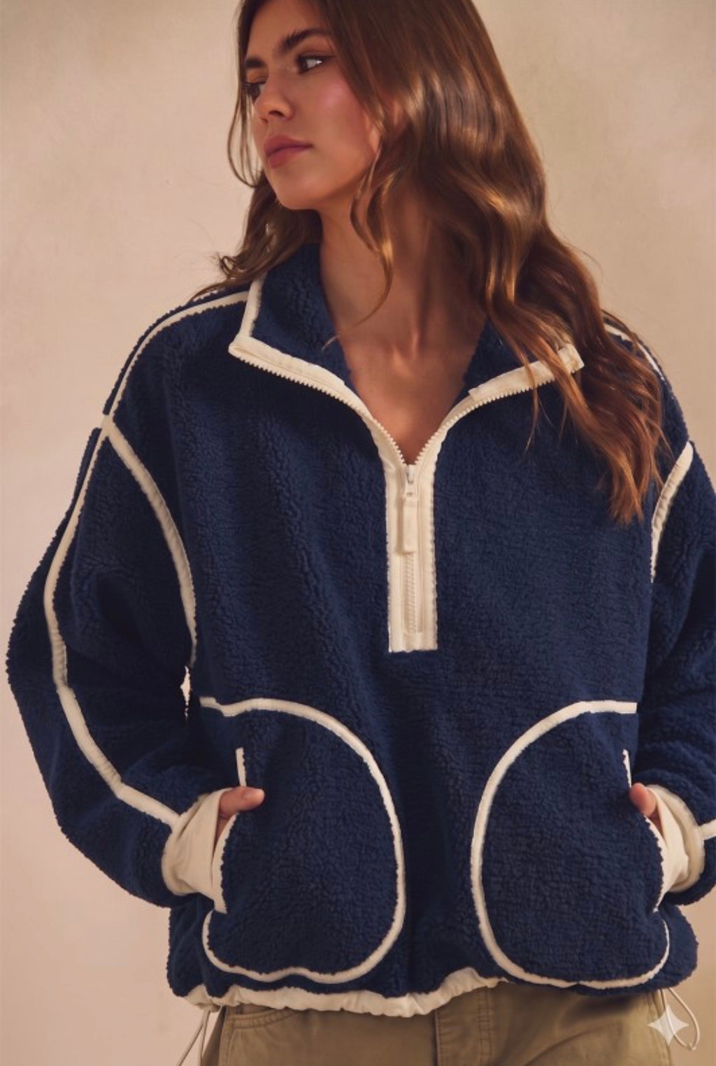 Cozy Feece Quarter-Zip Pullover